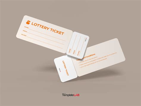 lottery ticket template.